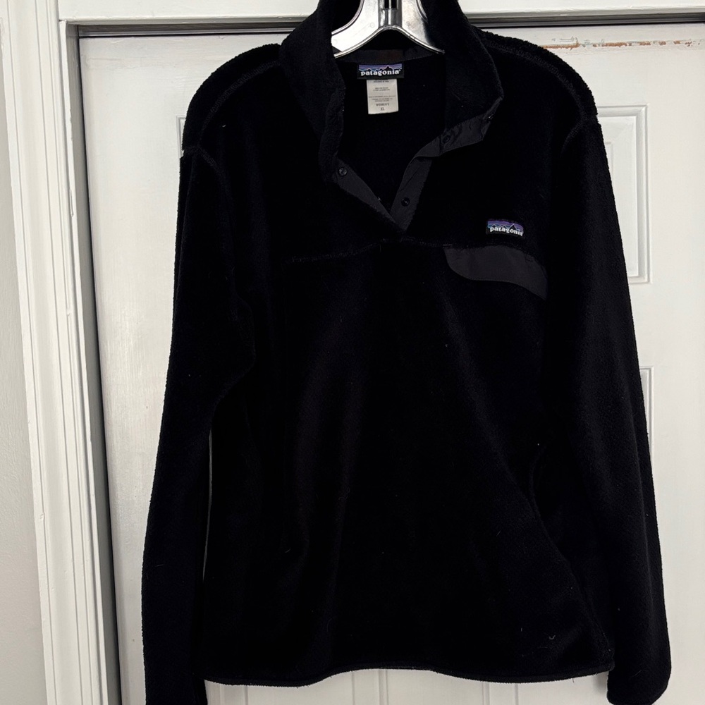 Patagonia Midnight Black Snap-T Fleece